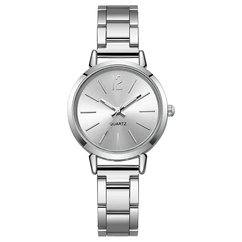 Luxury Women Quartz Wristwatch Set with Hollow Strap - Smarsty