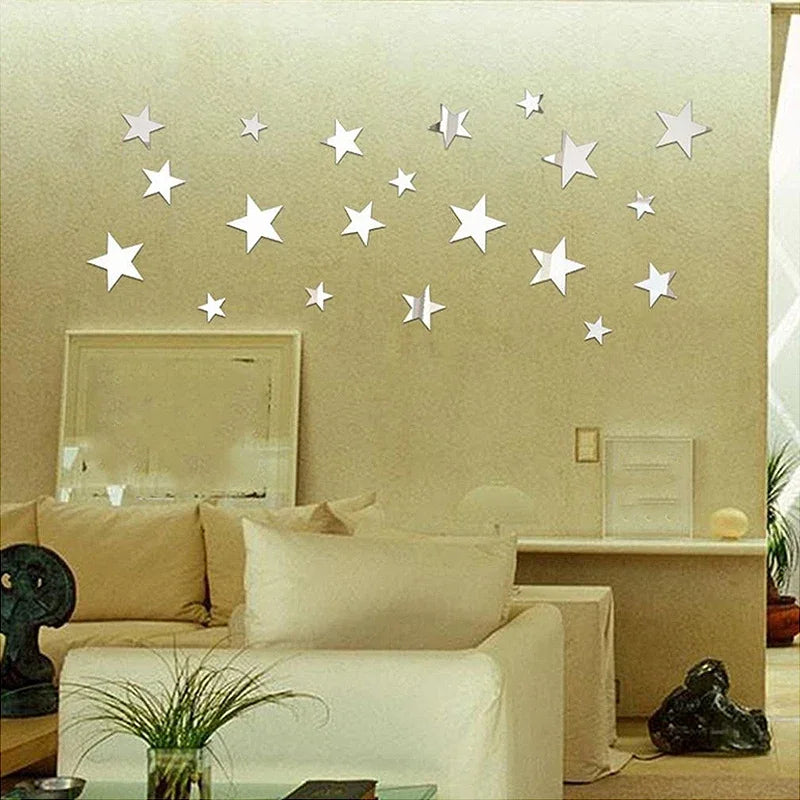 Star Mirror Wall Stickers for Stunning Home Decor - Smarsty