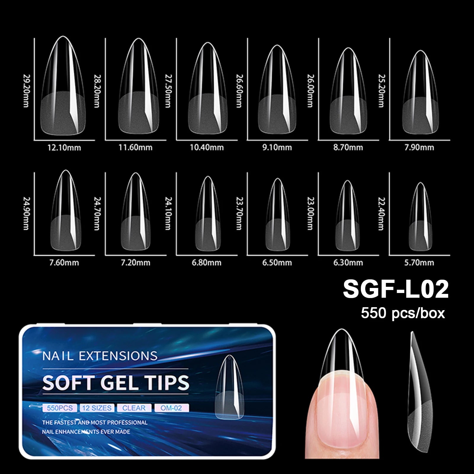 Luxury Soft Gel False Nail Tips for Elegant Manicure - Smarsty