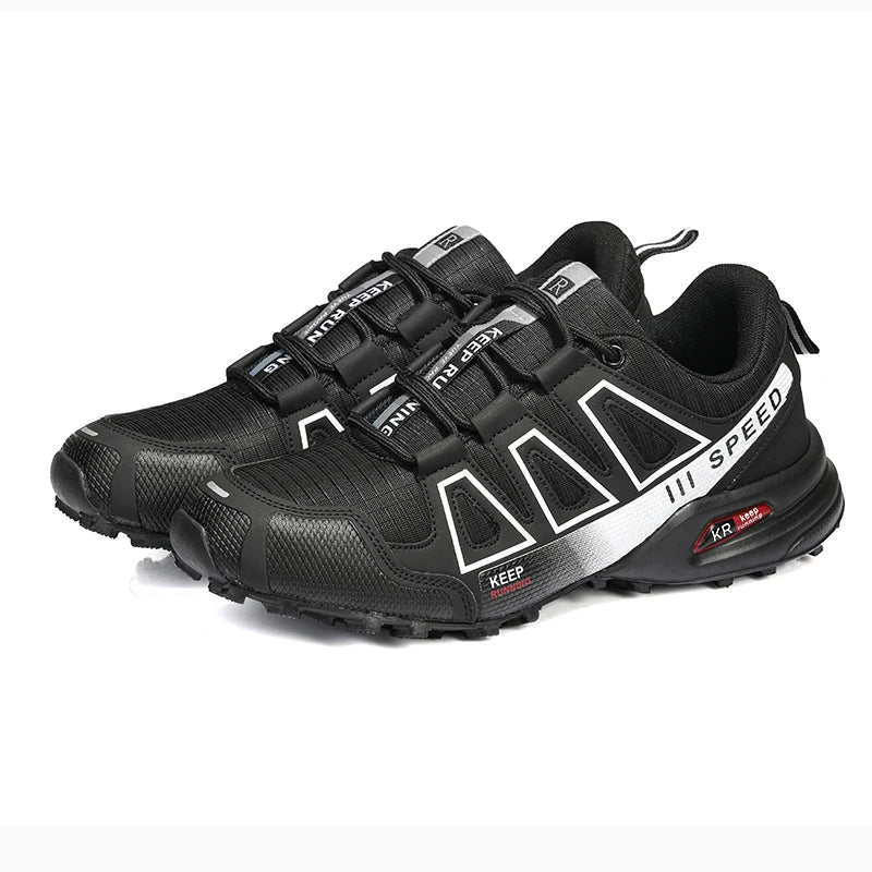 Men's Outdoor Hiking Shoes Off-Road Non-Slip Anti-Collision Breathable High-Quality Men's Boots Lockless Casual Cycling Shoes