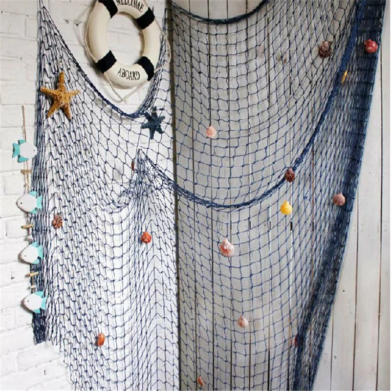 Nautical Fishing Net Wall Hanging for Home Decor - Smarsty