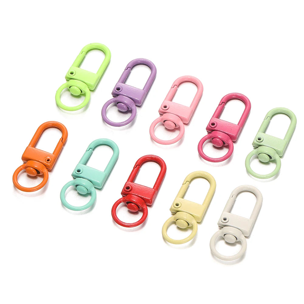 Colorful Alloy Snap Lobster Clasp Keychain Hooks Set - Smarsty
