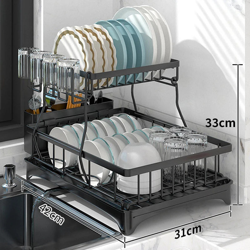 Non Perforated Folding Cabinet with Pull-out Basket Multifunctional Snack Storage Rack Household Kitchen Sink Storage Rack by Smarsty