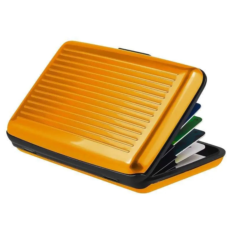 2025 RFID Blocking Metal Wallet Women Men Business ID Credit Card Protector Card Holder High Quality Waterproof Anti-scan Purse