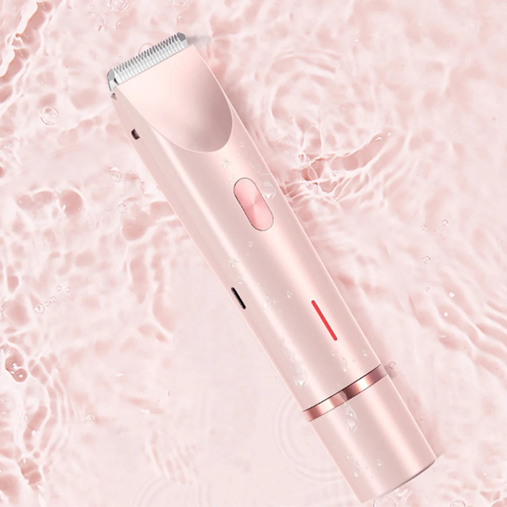 Women Hair Removal Razor Electric Epilator Portable Painless Pubic Legs Body Hair Trimmer for Ladies Bikini Underarms Legs Hair