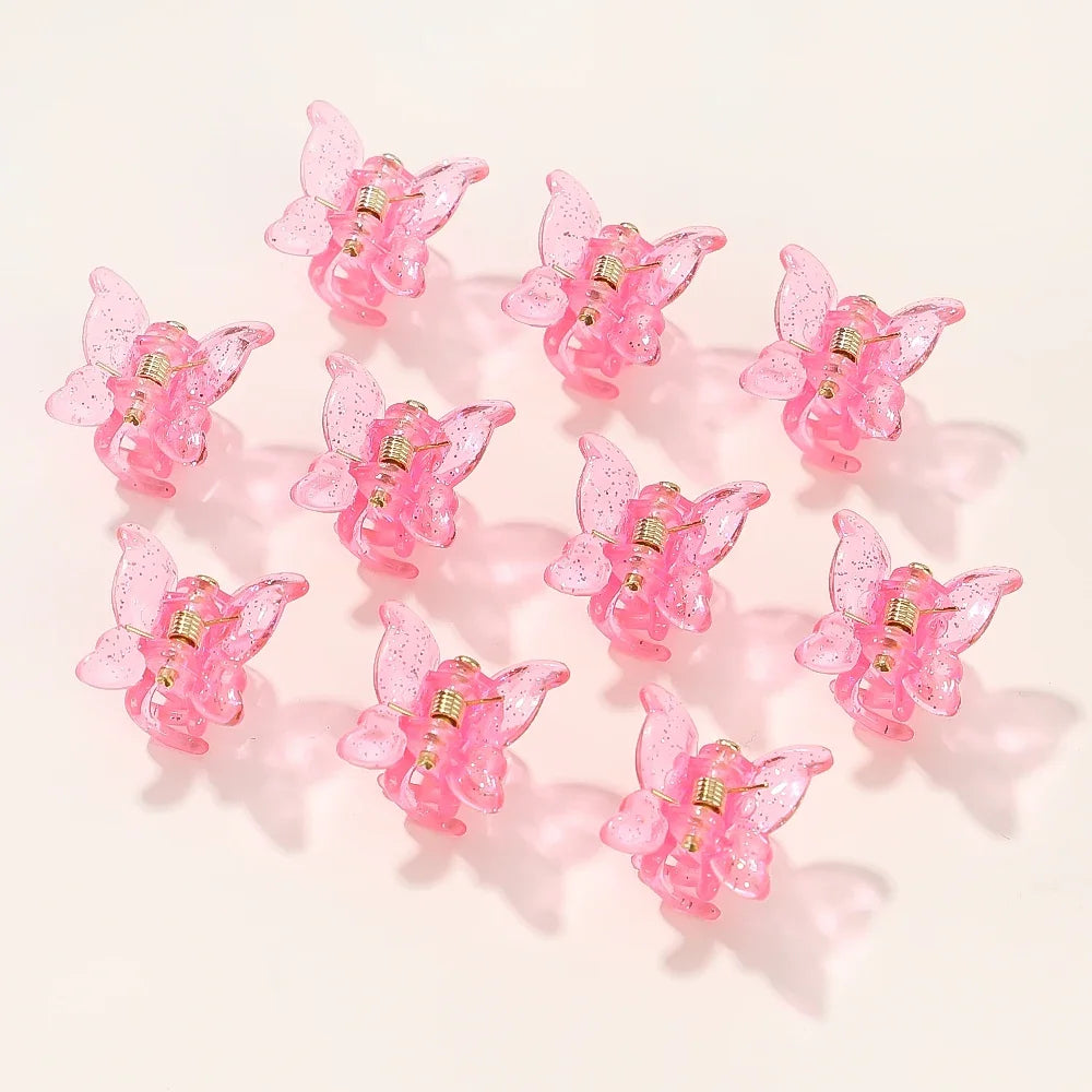 Colorful Mini Butterfly Hair Clips Secure Hold For Girls - Smarsty