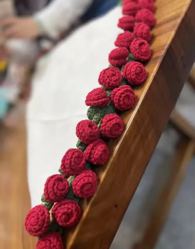 Handmade Crochet Rose Blanket for Cozy Comfort - Smarsty