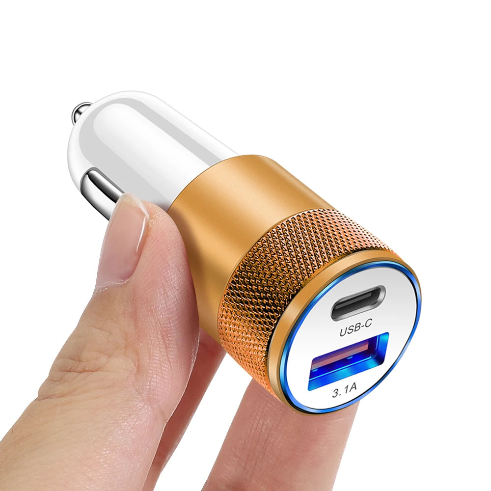 70W USB C PD Automotive Charger Quick Charge 3.0 Fast - Smarsty