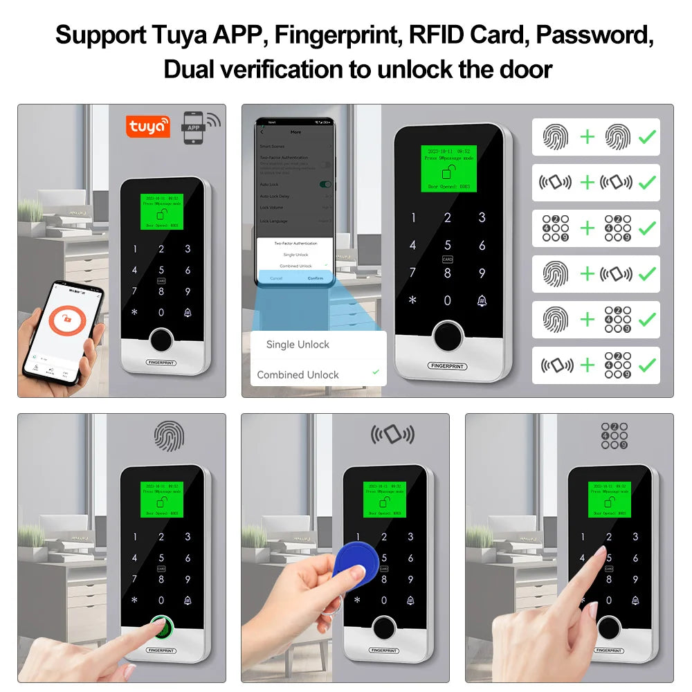 Waterproof Bluetooth Fingerprint Access Control Keypad - Smarsty