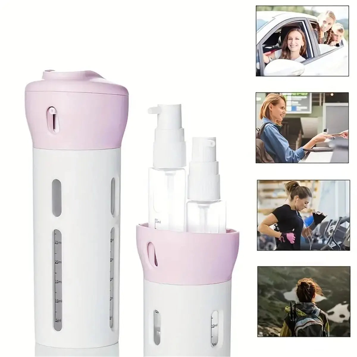 Portable 4 In 1 Leakproof Travel Liquid Dispenser - Smarsty