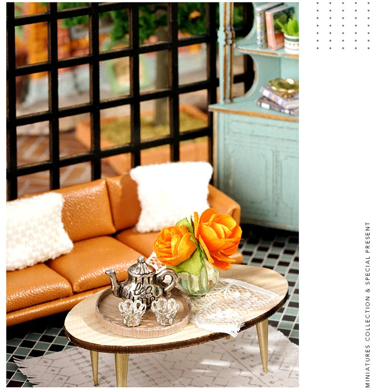 Doll House Handmade 3D Puzzle Making Building Model Kit Production And Assembly Room Toys Wooden Crafts DollHouse Birthday Gifts by Smarsty