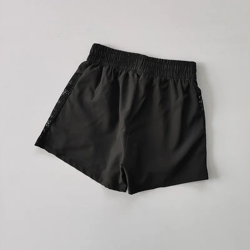 Women's Yoga Shorts High Waist Sport Fitness 2 in 1 Workout Shorts Running Pants Sports Shorts Casual Gym Quick Drying Shorts - Smarsty