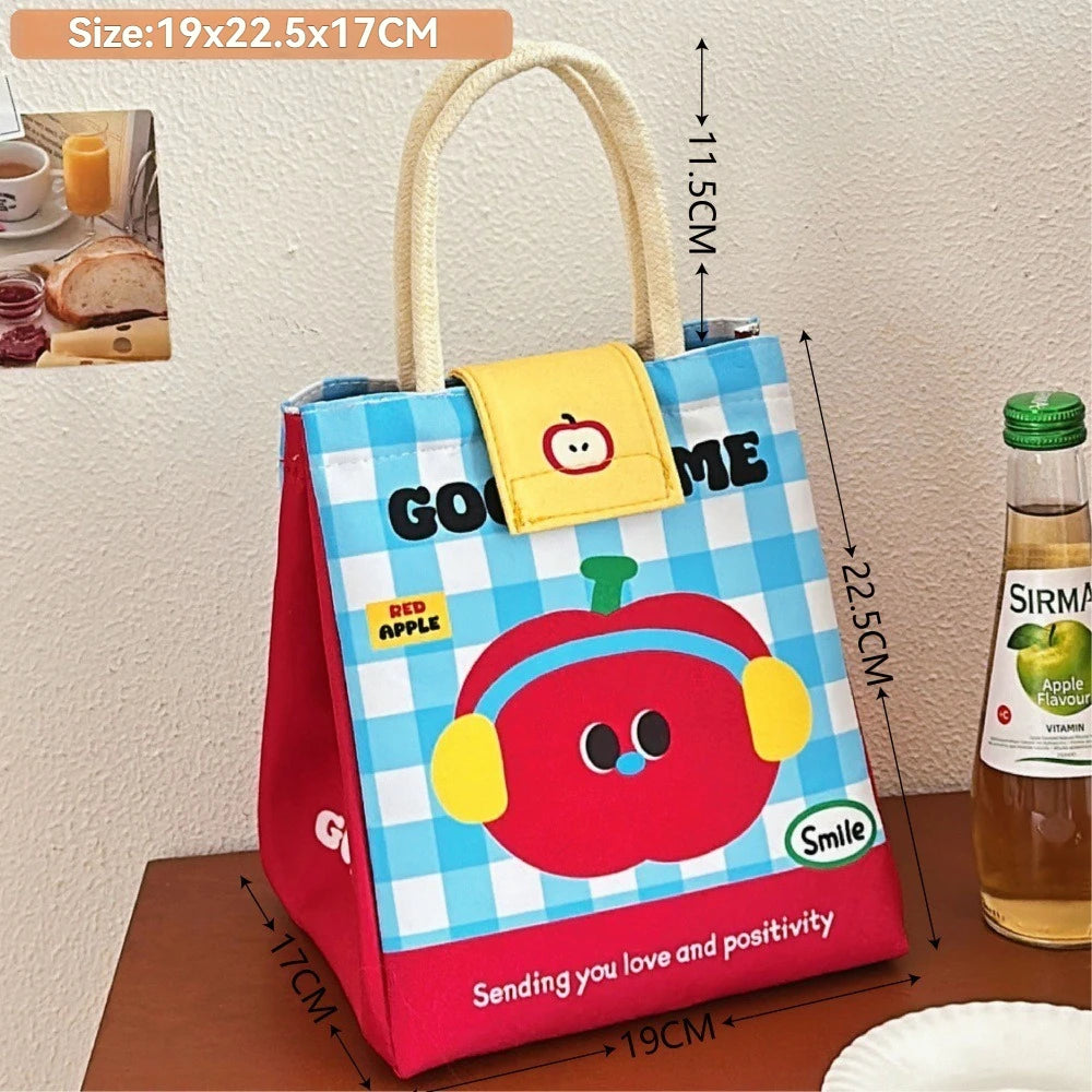 Cute Insulated Bento Bag Large Capacity Office Tote - Smarsty