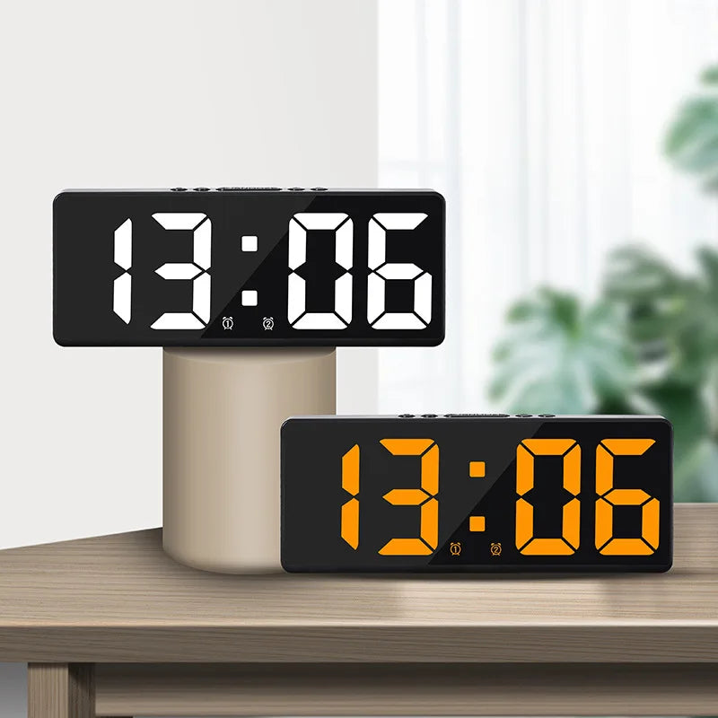Acrylic Digital Alarm Clock with Voice Control Feature - Smarsty