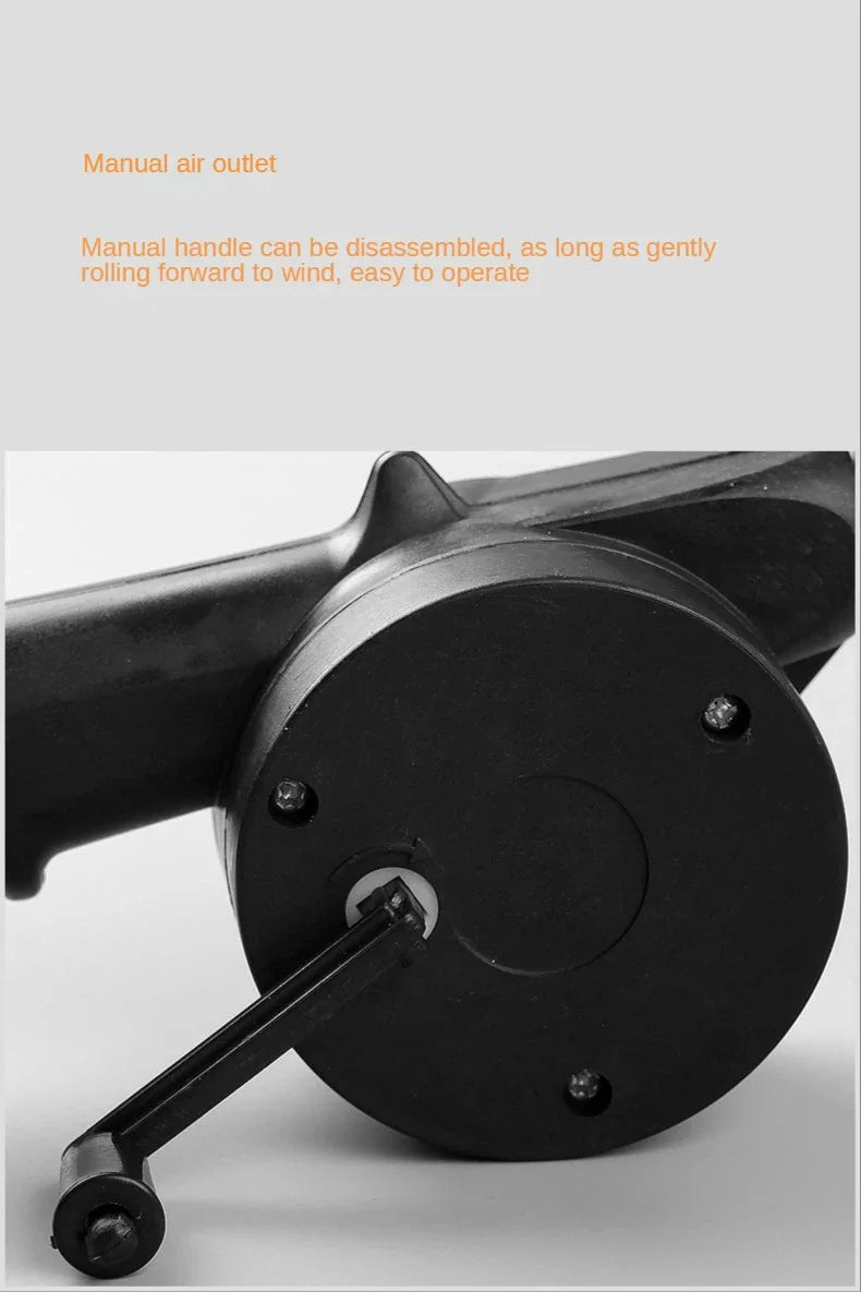 Portable Hand Crank Fan for Easy BBQ Fire Starting - Smarsty
