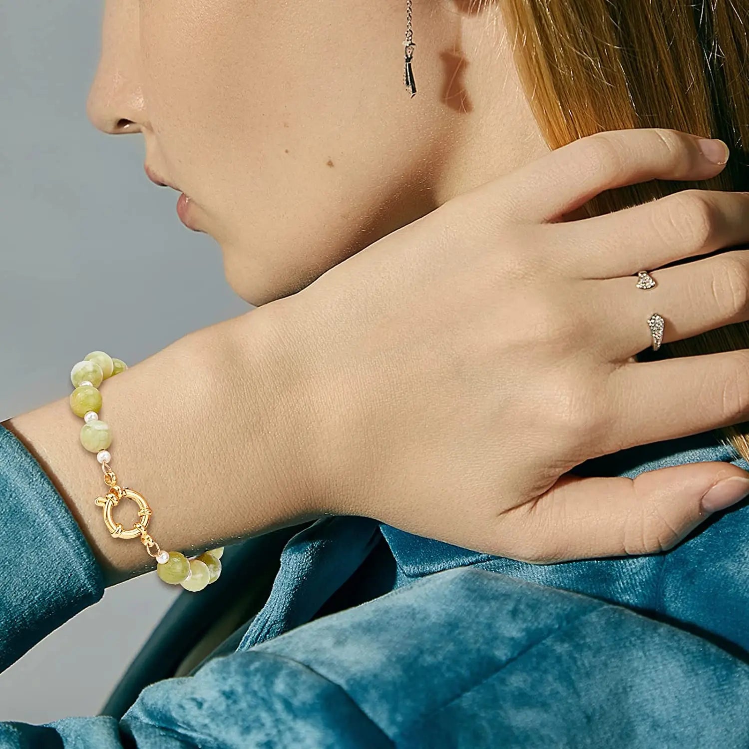 Gold Stainless Steel Spring Clasps for Jewelry Making - Smarsty