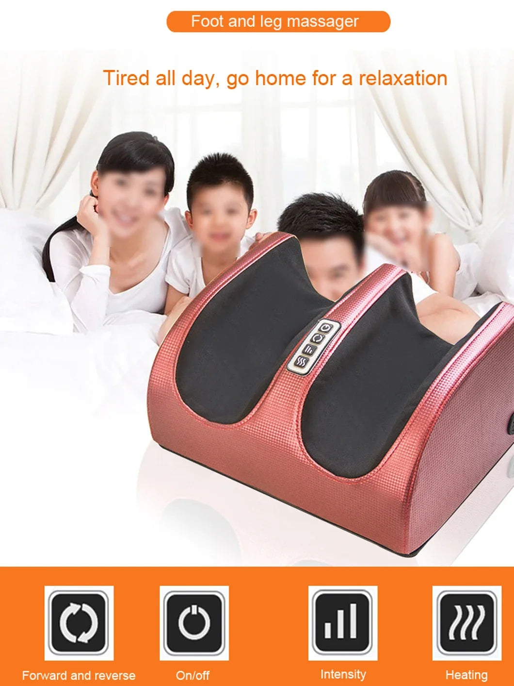 Hot Compression Electric Foot Massager for Pain Relief - Smarsty