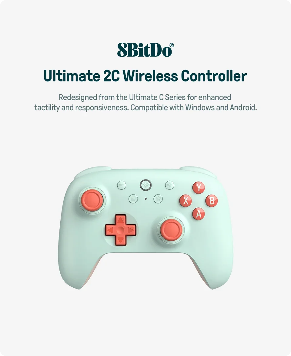 8BitDo Ultimate 2C Wireless Gaming Controller with Hall Effect - Smarsty