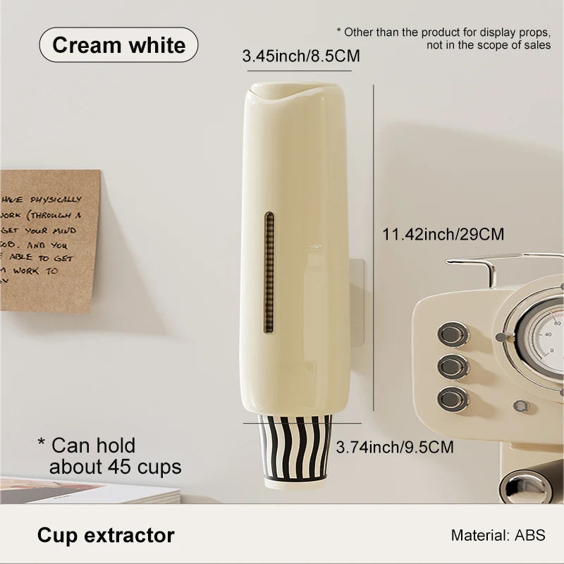 Home Perforation-Free Water Dispenser Cup Extractor,Living Room Kitchen Wall-mounted Bracket by Smarsty