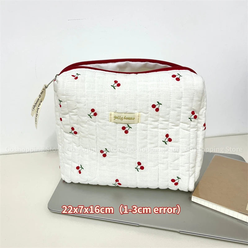 Large Capacity Women's Cosmetic Bags Cases Casual Ladies Small Storage Bag with Zipper Female Travel Clutch Bag Small Handbags - Smarsty