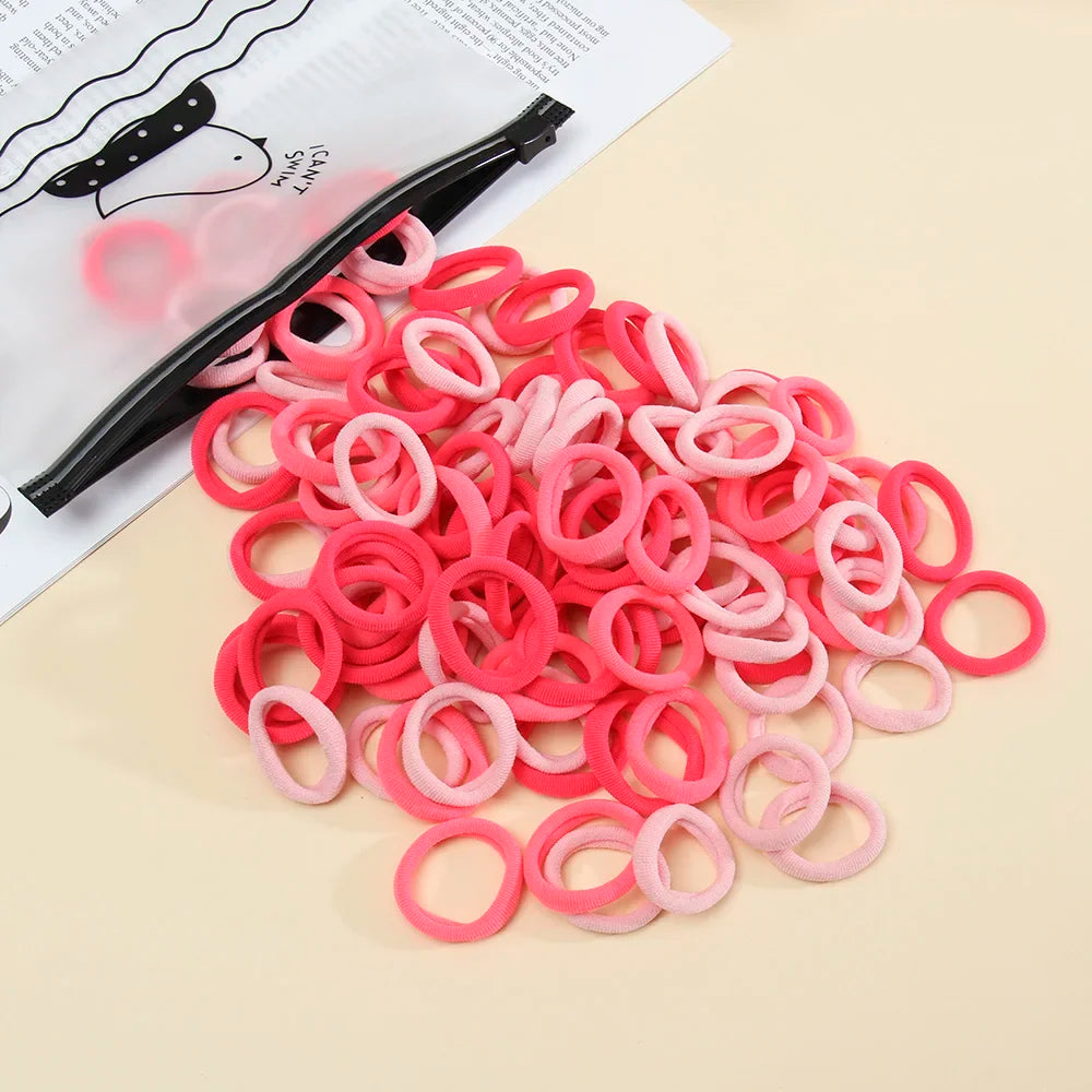 50 Pack Seamless Hair Ties Gentle No Damage Elastic - Smarsty