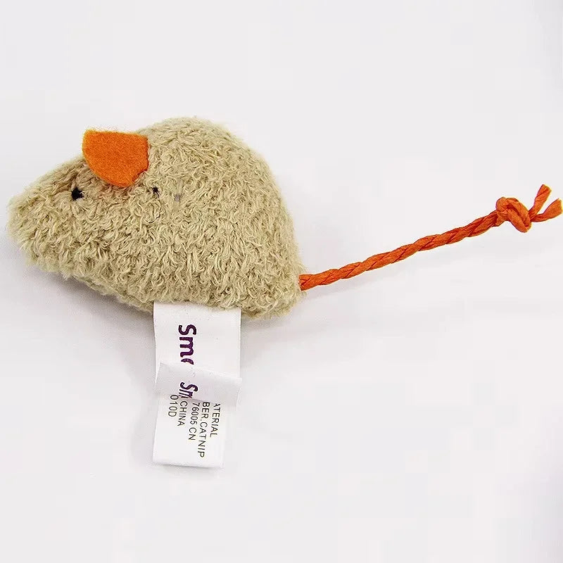 Plush Interactive Mouse Cat Toy Set for Playful Kittens - Smarsty