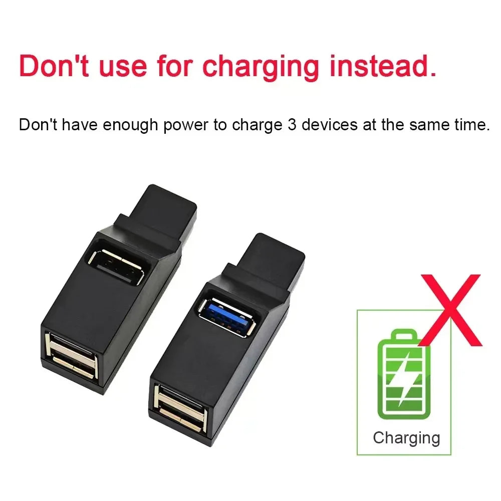 USB 3.0 Car Hub Splitter Multi Port USB Hub Charger