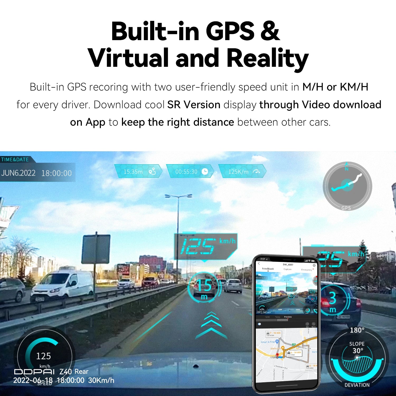 Z40 Dash Cam Featuring GPS 1944P FullHD Video Pro Elite - Smarsty