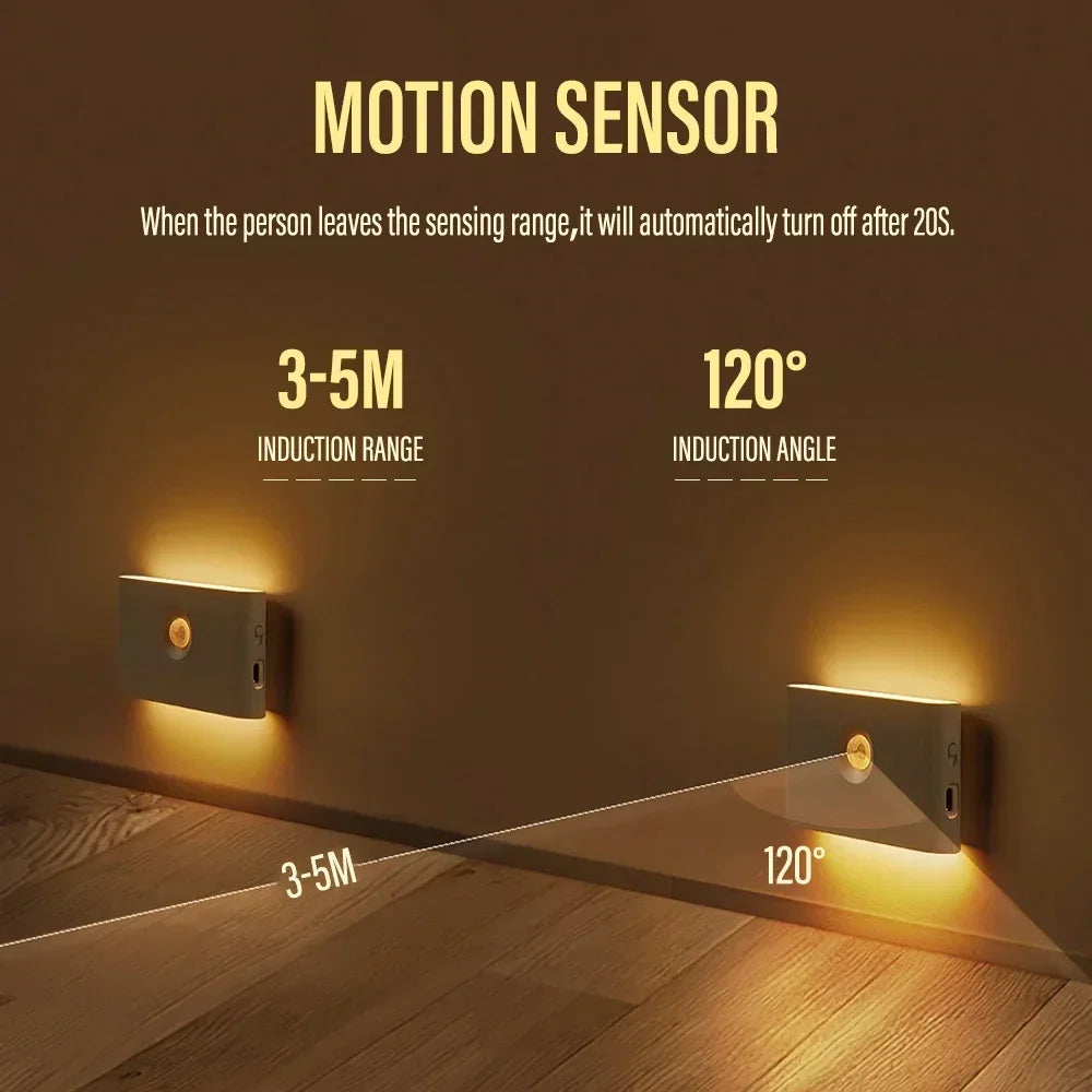 Intelligent Wooden Magnetic LED Night Light for Safety - Smarsty