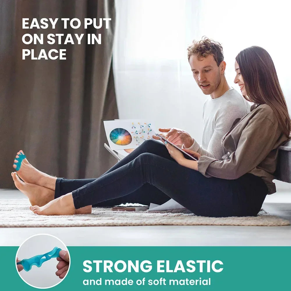 Silicone Toe Separator Bunion Corrector for Foot Care - Smarsty