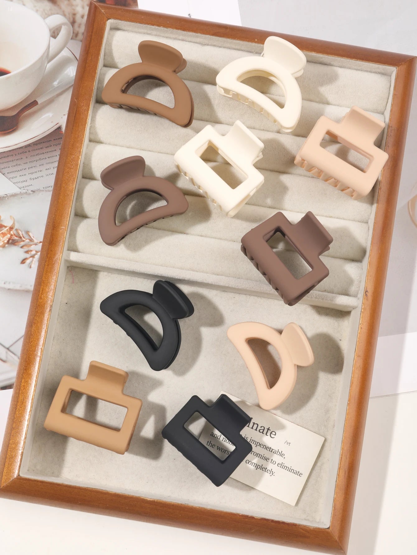 Small Flower Hair Claw Clips For Thin Hair Secure Hold - Smarsty