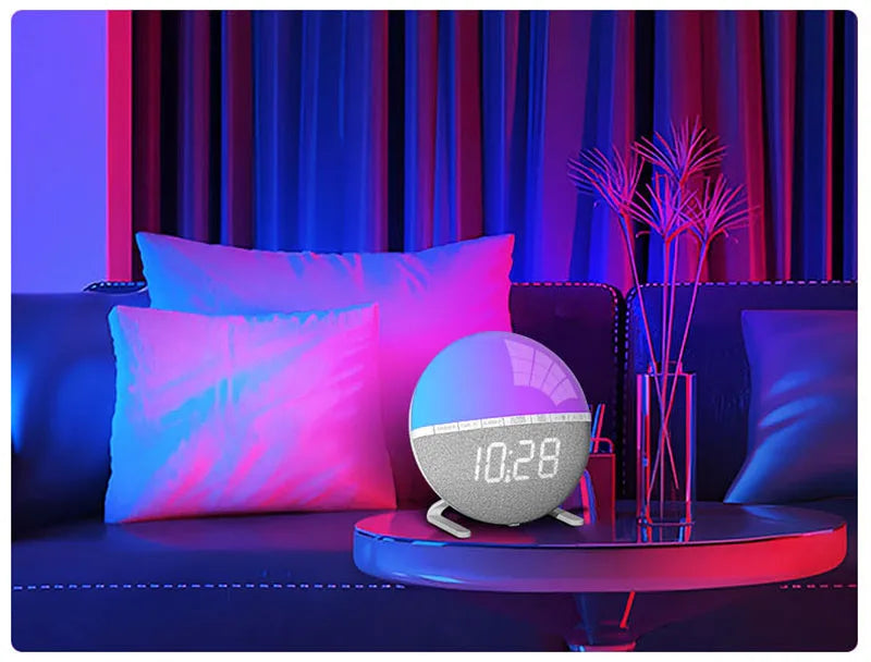 Wake Up Light Sunrise Alarm Clock with Natural Sounds - Smarsty