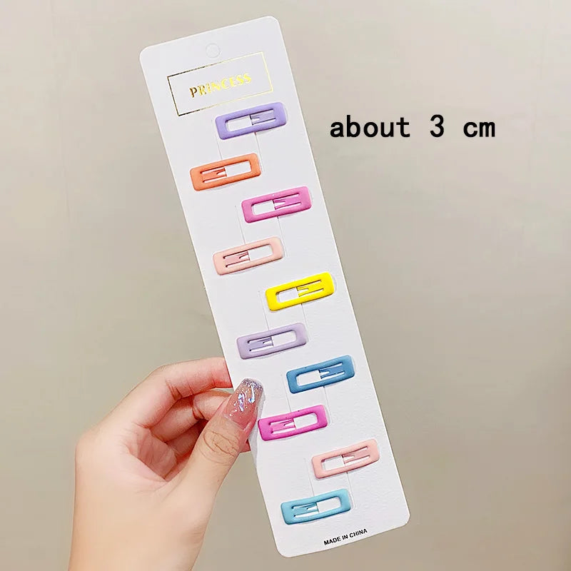 Cute Colorful Star Hair Clips Set for Girls - Smarsty