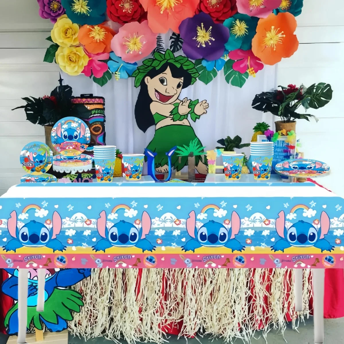 Disney Lilo and Stitch Tablecloth for Kids Parties - Smarsty