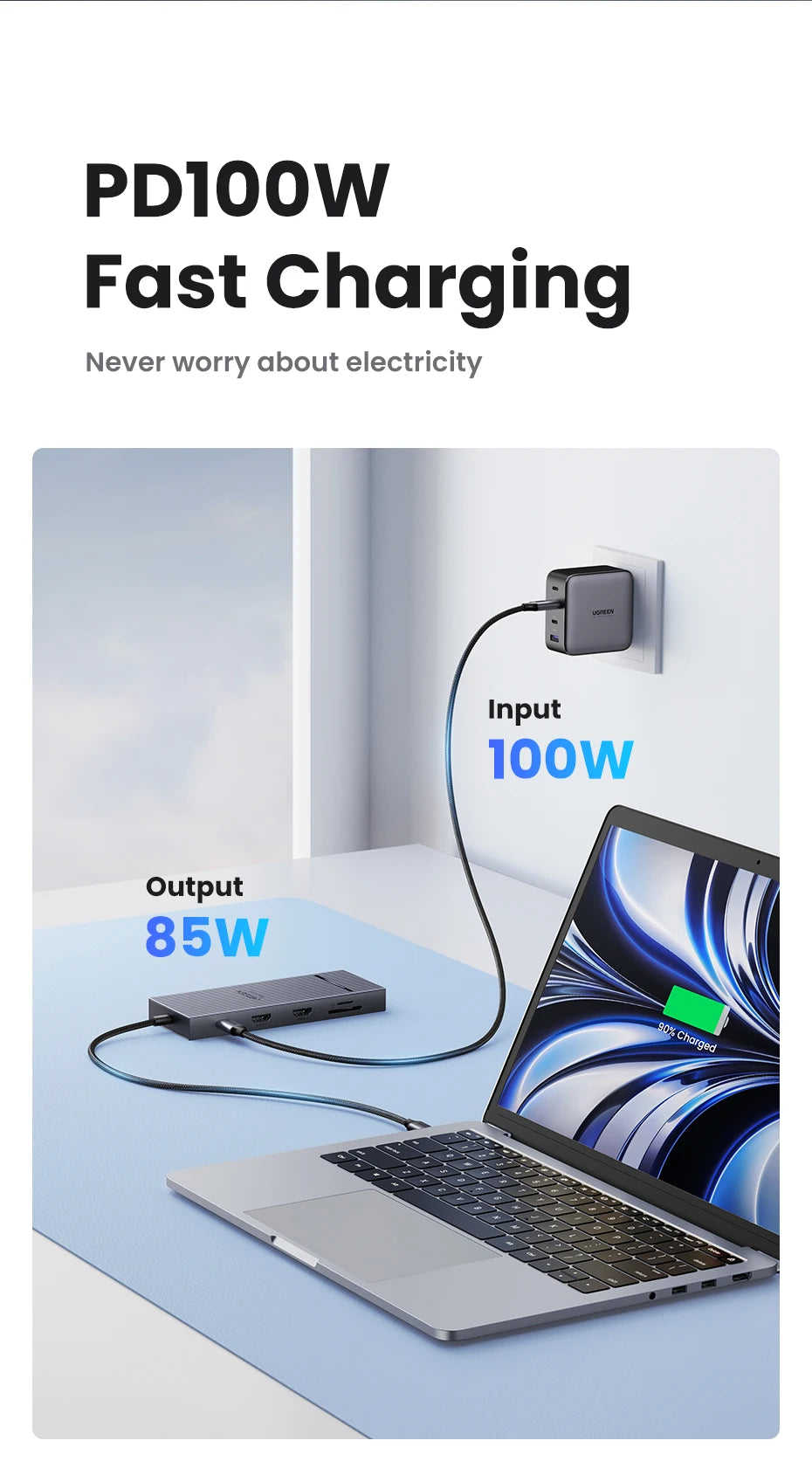 USB C Hub 10 In 1 With 4K60Hz HDMIPort PowerDelivery
