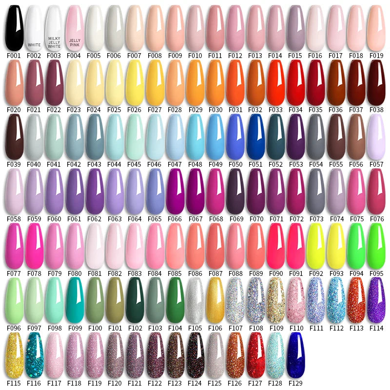 LILYCUTE 6 Pcs Gel Nail Polish Set Bright Pink Varnish - Smarsty