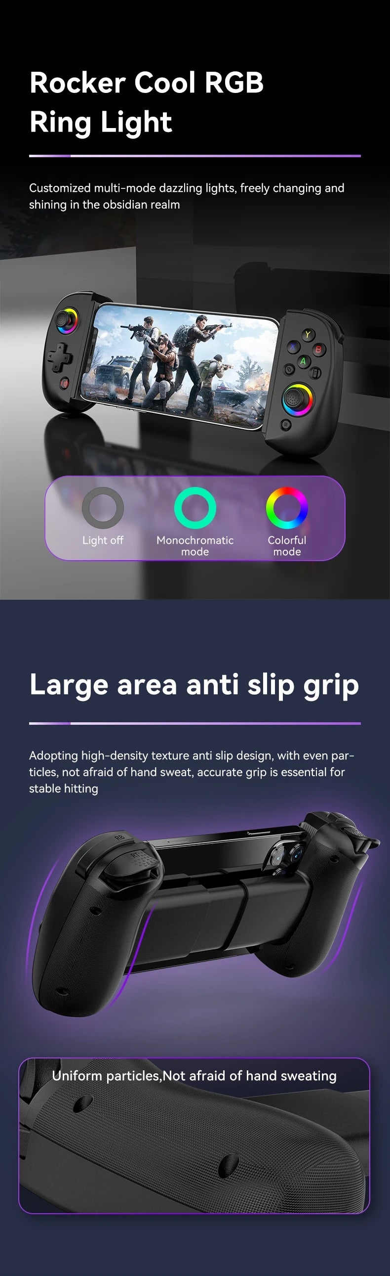 Wireless Bluetooth Game Controller for PS4 Switch Mobile - Smarsty