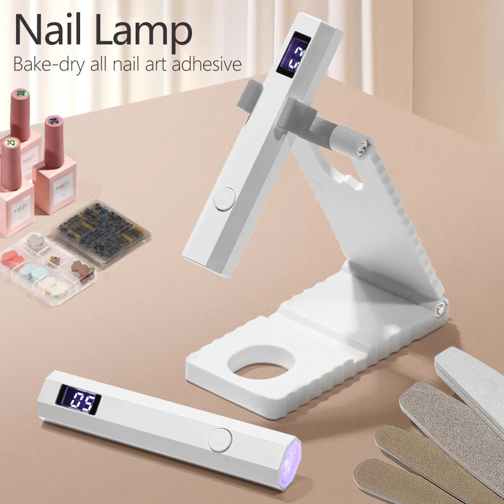 Mini UV Nail Lamp for Gel Polish Curing at Home - Smarsty