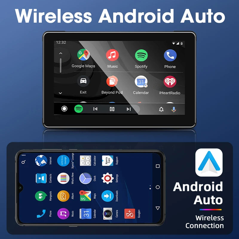 7 Inch Motorcycle GPS Navigation With Wireless CarPlay IP67 - Smarsty