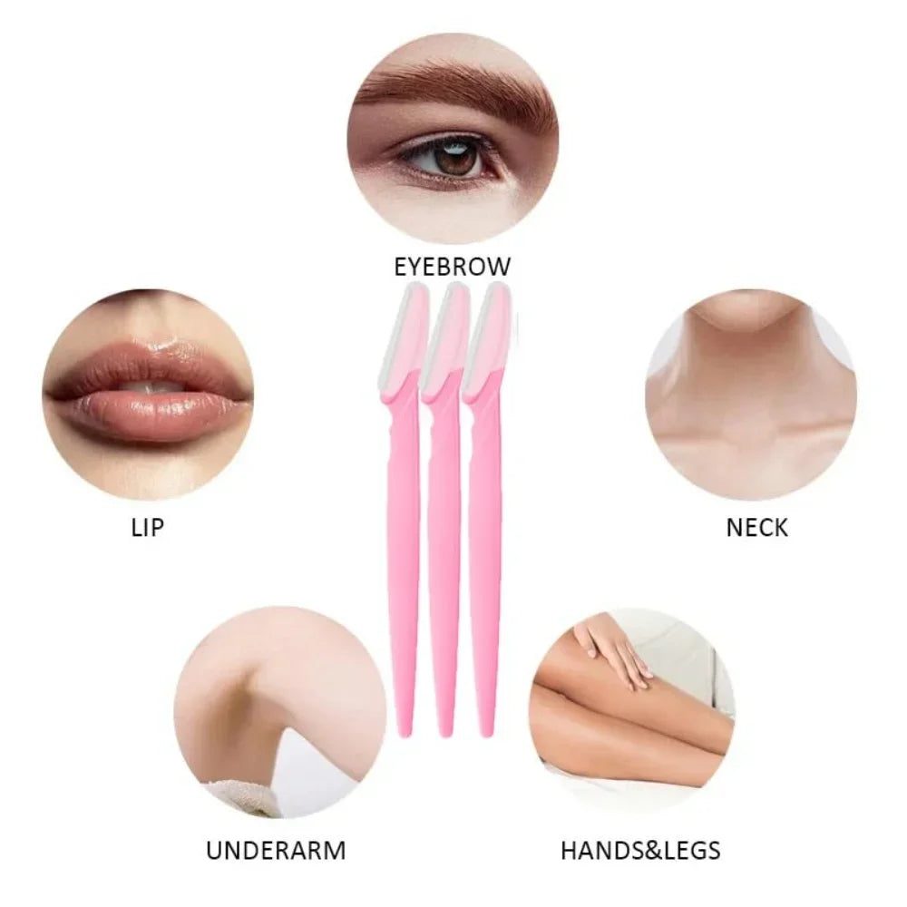 Eyebrow Razor Set with Precision Safety Covers - Smarsty