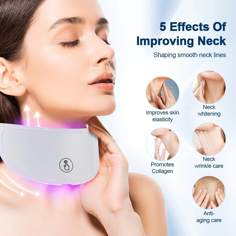 Neck LED Lift Mask for Skin Tightening and Rejuvenation - Smarsty
