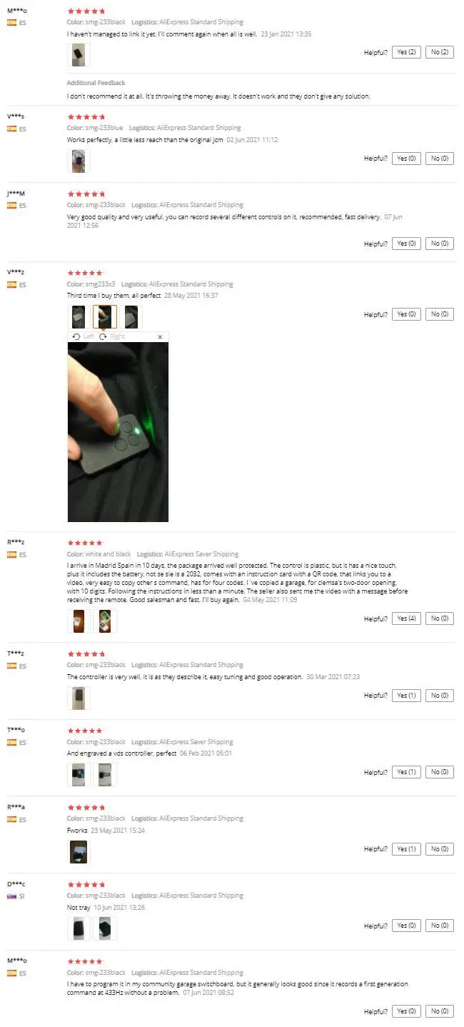 Universal Garage Door Remote Control Duplicator 4 in 1 - Smarsty