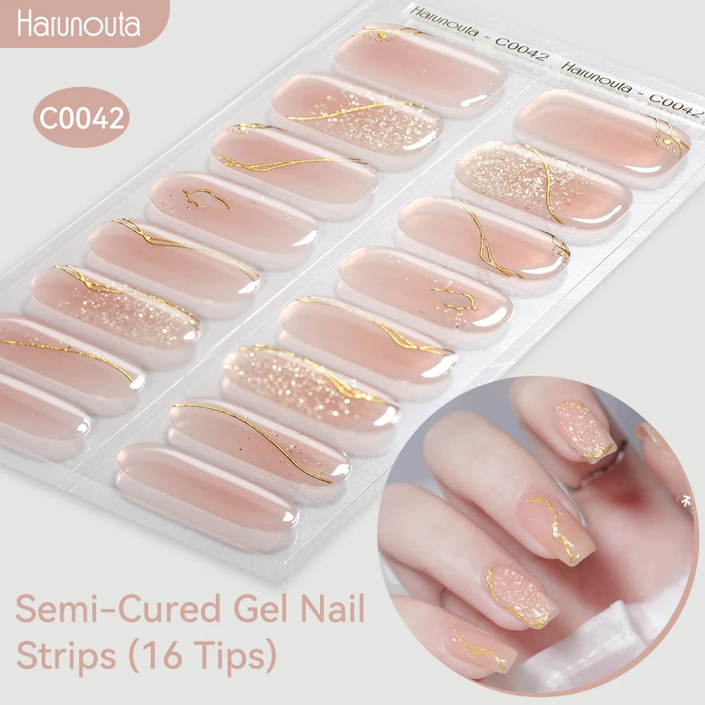 Gradient Auroras Gel Nail Strips for Easy DIY Manicure - Smarsty