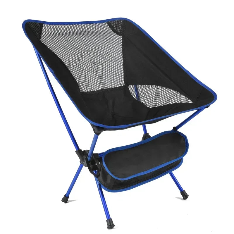 Outdoor Portable Folding Chair Beach Chairs for BBQ Travel Beach Hiking Picnic Seat Easy to Carry Convenient by Smarsty
