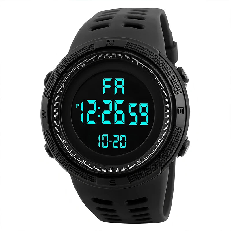 Men's Digital Sports Watch with LED Countdown Feature - Smarsty