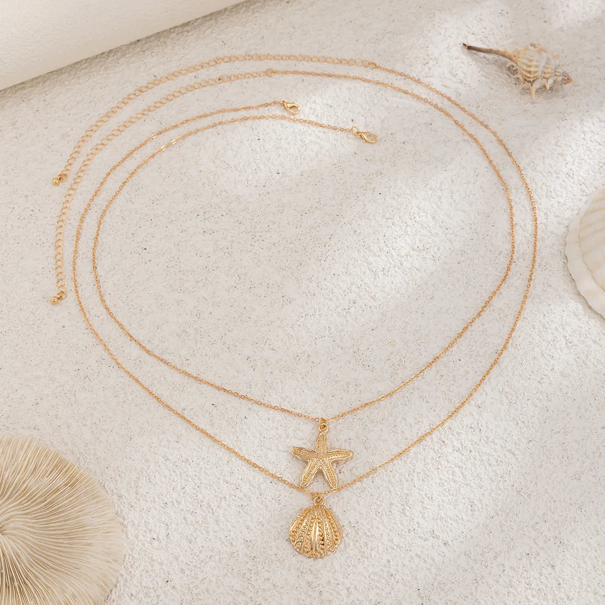 Charming Double Layer Sea Starfish Belly Chain Jewelry - Smarsty