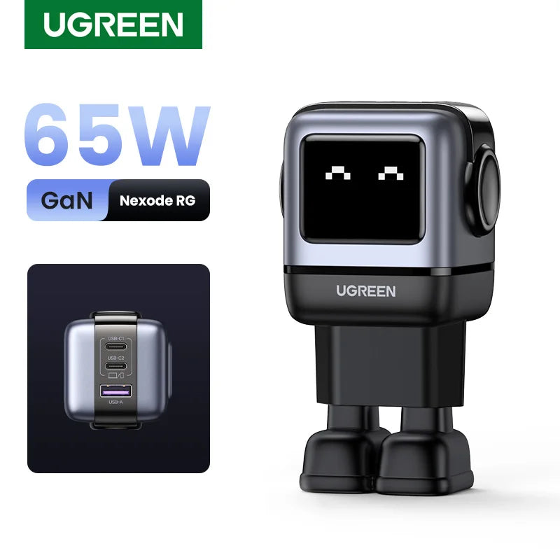 65W GaN Charger With PD3.0 PPS Fast Charge Compact Travel - Smarsty