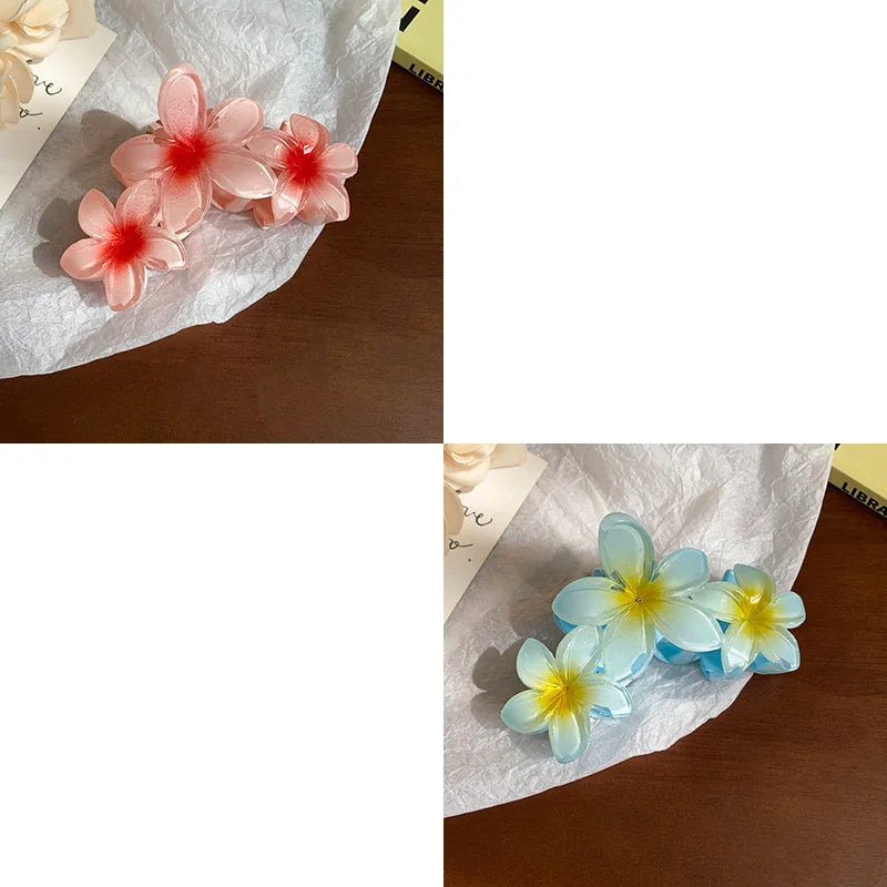 Sunflower Gradient Flower Hair Clip Secure Beach Style - Smarsty