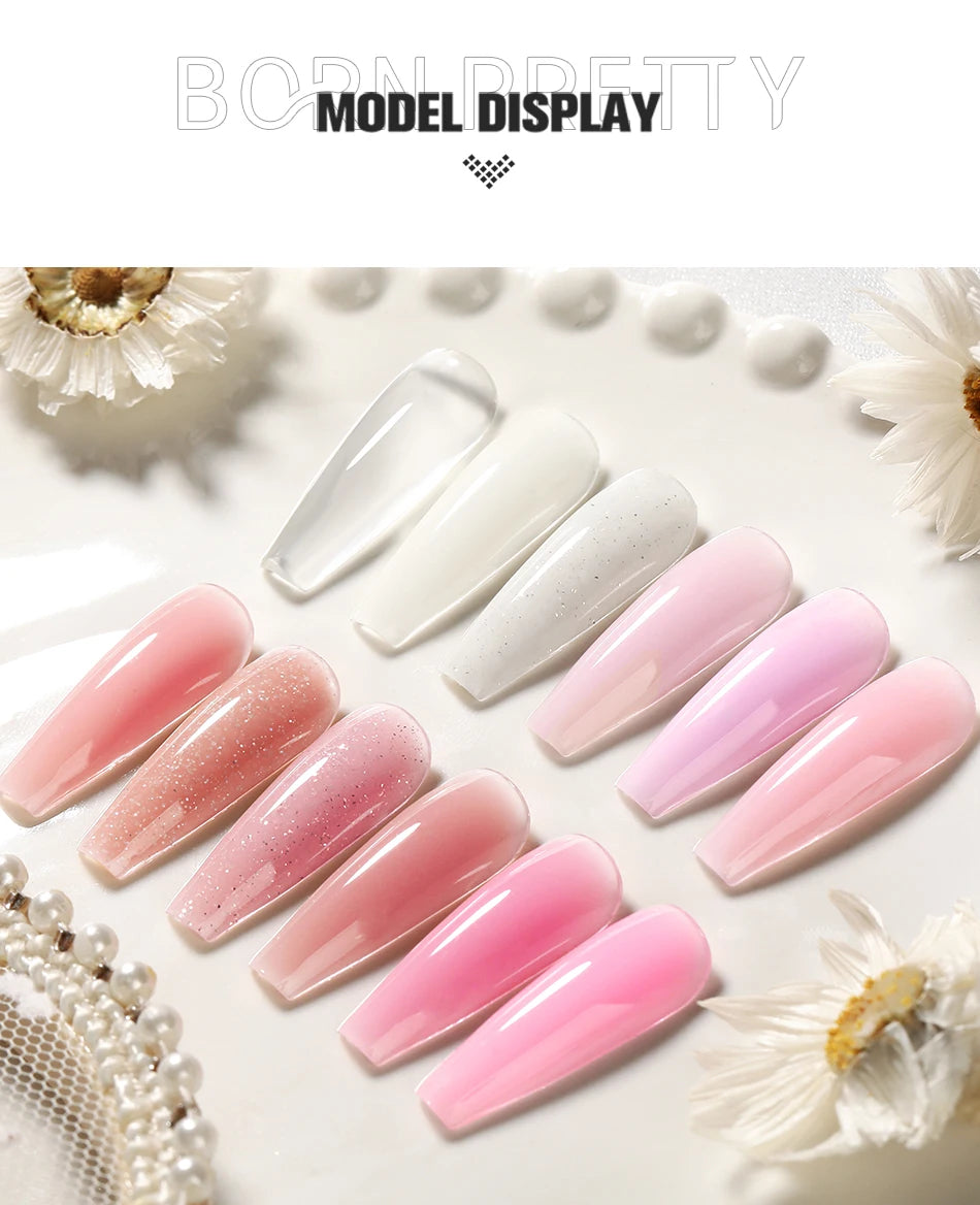 Born Pretty 30ml Milky White Nail Extension Gel - Smarsty