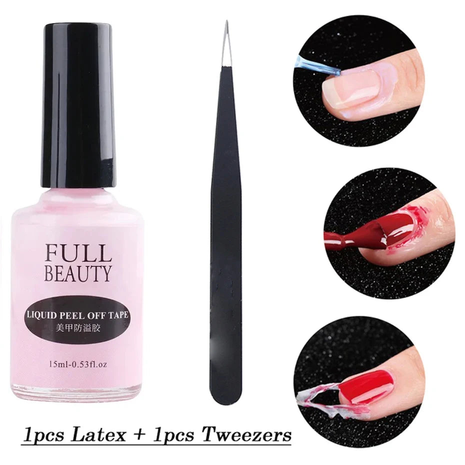 15ml Peel Off Antifreezing Nail Liquid Fast Dry Solution - Smarsty